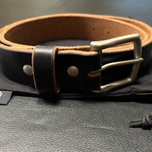 Popov Leather 1.5" wide belt, Fits 32-38 inch, finished length 43 inches.